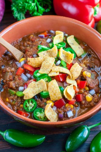 Vegan lentil chili