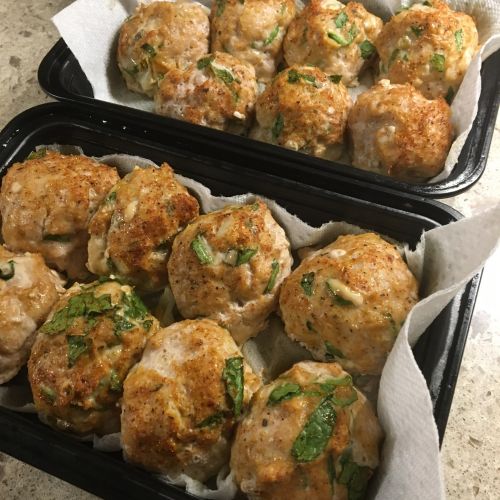 Carb free high protein chicken meatballs