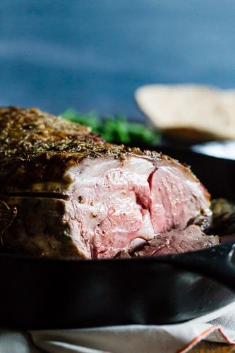 Garlic and Rosemary Roast Leg of Lamb