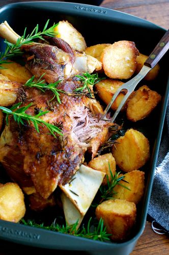 Slow cooked lamb shoulder