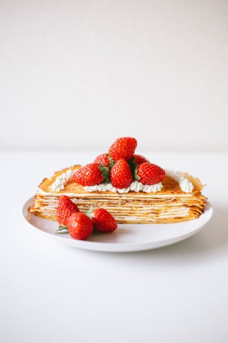 Strawberry Crepe Cake