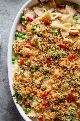 Easy Tuna Casserole with Gruyere CHeese