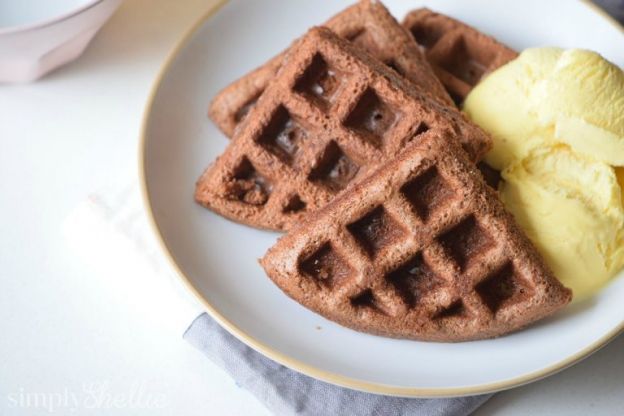 Brownie batter waffles