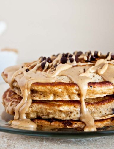 Espresso chip pancakes