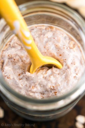 Banana bread protein overnight oats