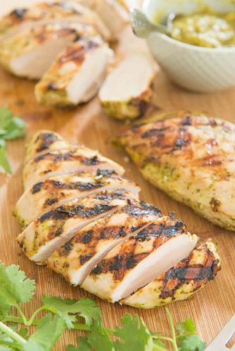 Mango Cilantro Coconut Grilled Chicken