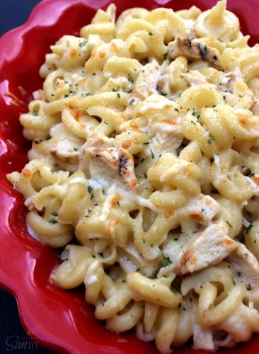 Four Cheese Chicken Pasta Bake