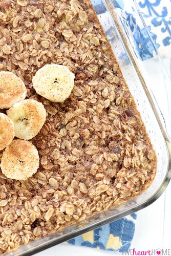 Banana nut baked oatmeal