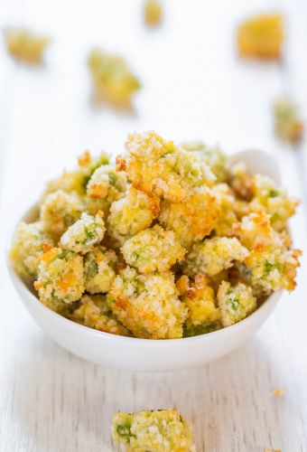 Baked Parmesan Edamame Bites with Creamy Wasabi Dip