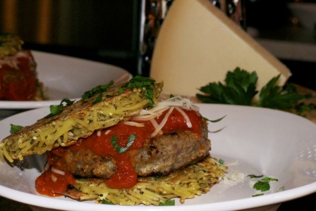 Rival The Ramen Burger With This Italian Spaghetti Meatball Burger