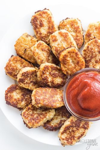 Cheesy Low Carb Cauliflower Tots