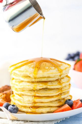 fluffy homemade pancakes