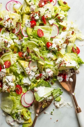 Chopped Wedge Salad with Buttermilk Feta Dressing