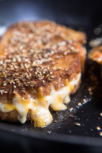 3-Cheese Everything Spice Grilled Cheese