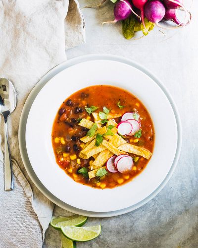 Vegetarian Tortilla Soup