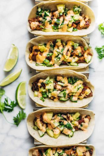 Caramelized Pork Tacos with Pineapple Salsa