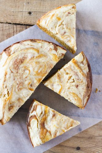 Slow Cooker Cream Cheese Swirl Pumpkin Bread