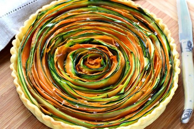 Spiral veggie tart