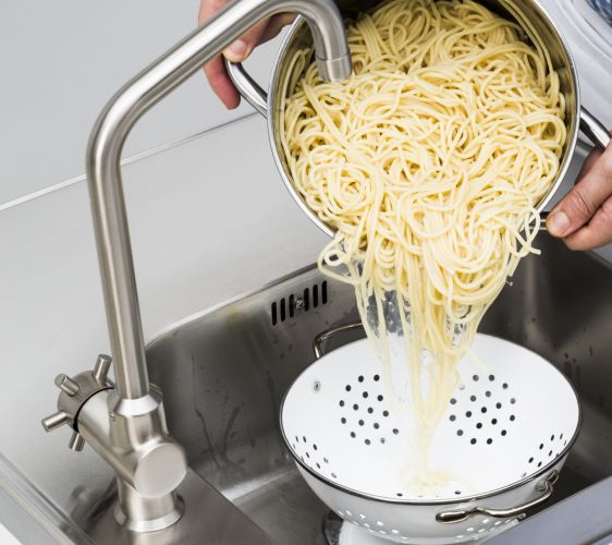 Rinsing the Pasta after Cooking