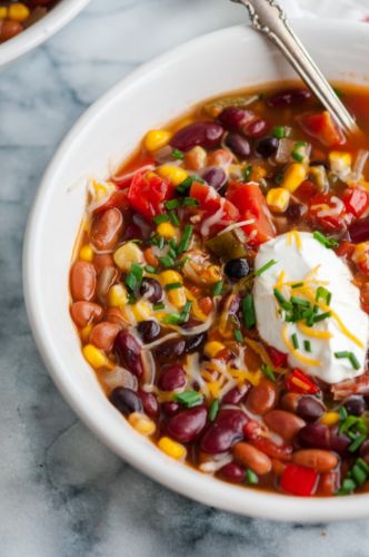 Three bean chili