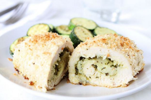 Mozzarella Pesto Stuffed Chicken