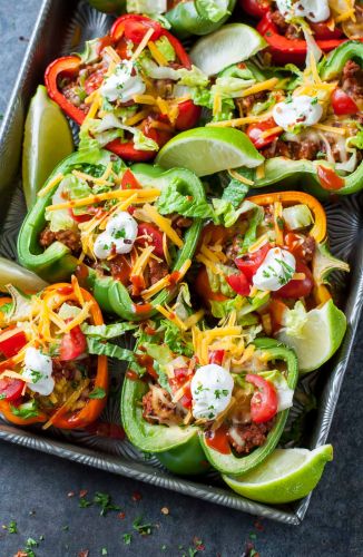 Baked Bell Pepper Tacos