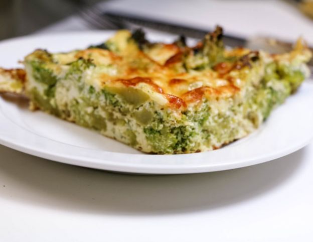 Low calorie cheesy brocccoli quiche