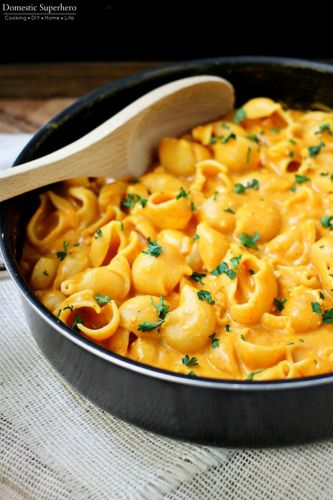 One pot cheesy pumpkin pasta