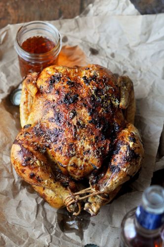 Parmesan Crusted Roast Chicken