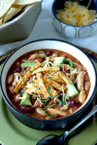 Sweet And Smokey BBQ Chicken Chili