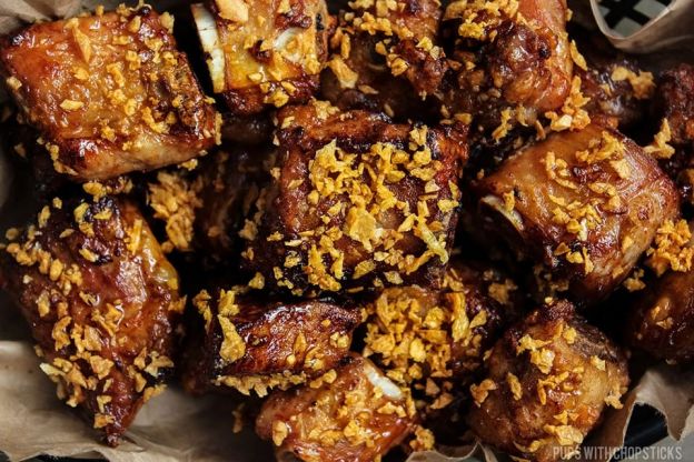 Crispy Honey Garlic Ribs