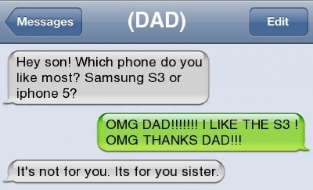 Awkward Texts Between Parents and Kids