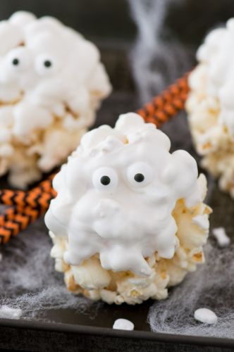 Ghost Popcorn Balls