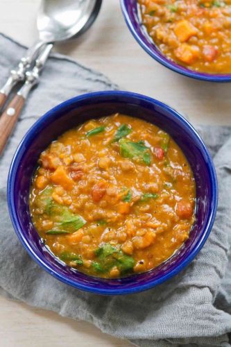 Lentil Soup with Sweet Potato