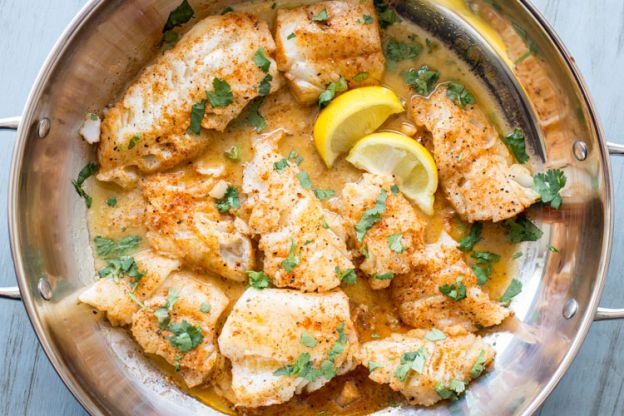 Buttered Cod In Skillet