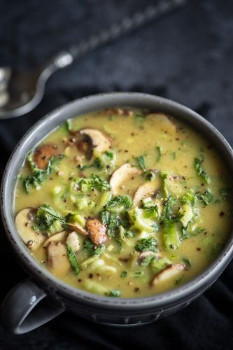 Coconut Bok Choy Spicy Soup