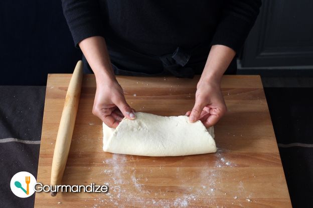 Turn the dough