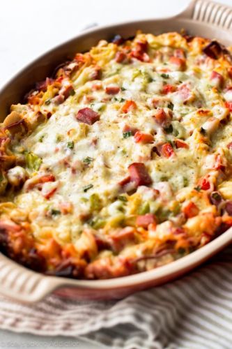 Overnight Ham & Cheese Strata