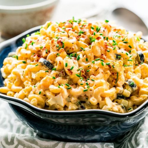 Deviled Egg Macaroni Salad