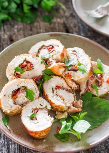 Cheese And Prosciutto Stuffed Chicken Breasts