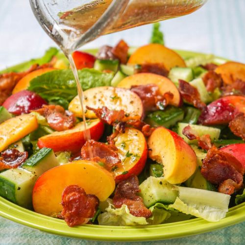 Peach Bacon Salad