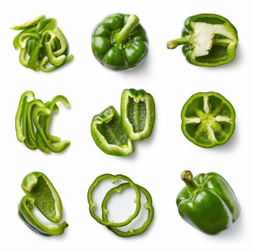 Use bell peppers for color and fun shapes