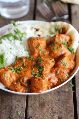 Easy Healthier Crockpot Butter Chicken