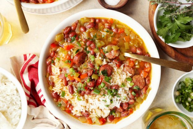 30 Minute Red Beans and Rice Soup