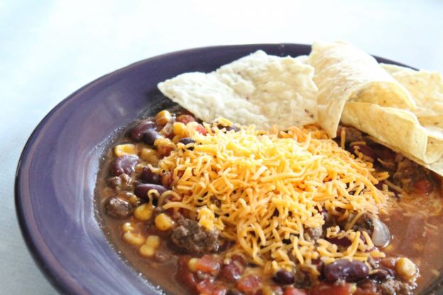 7-Can Crockpot Taco Soup