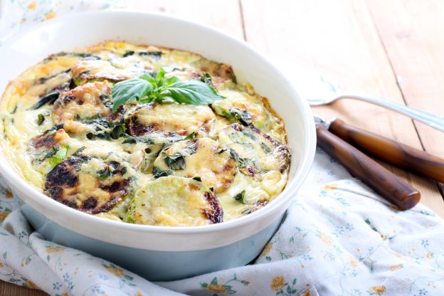 Cheesy zucchini bake