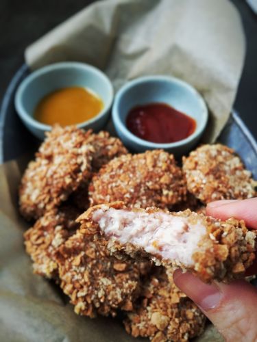 4 Ingredient Crunchy Chicken Nuggets