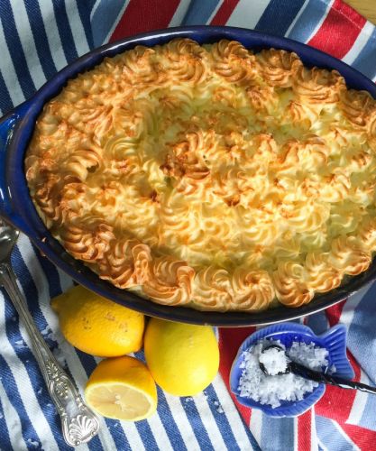 Low calorie fish pie