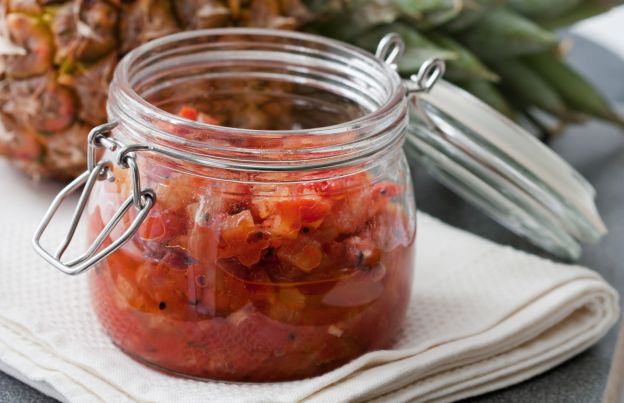 Pineapple & heirloom tomato salsa