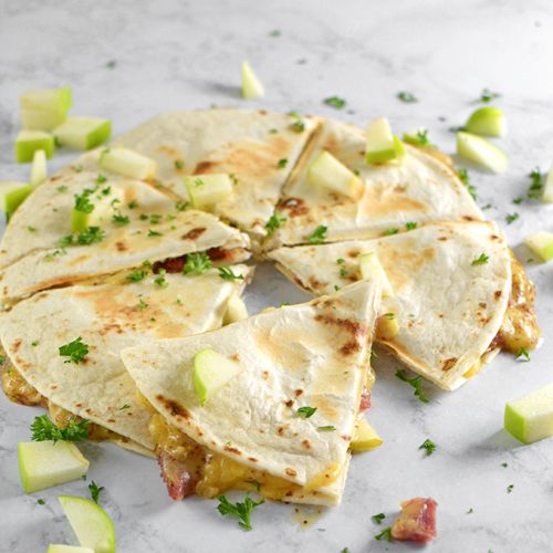 Honey Ham, Gouda, and Apple Quesadillas